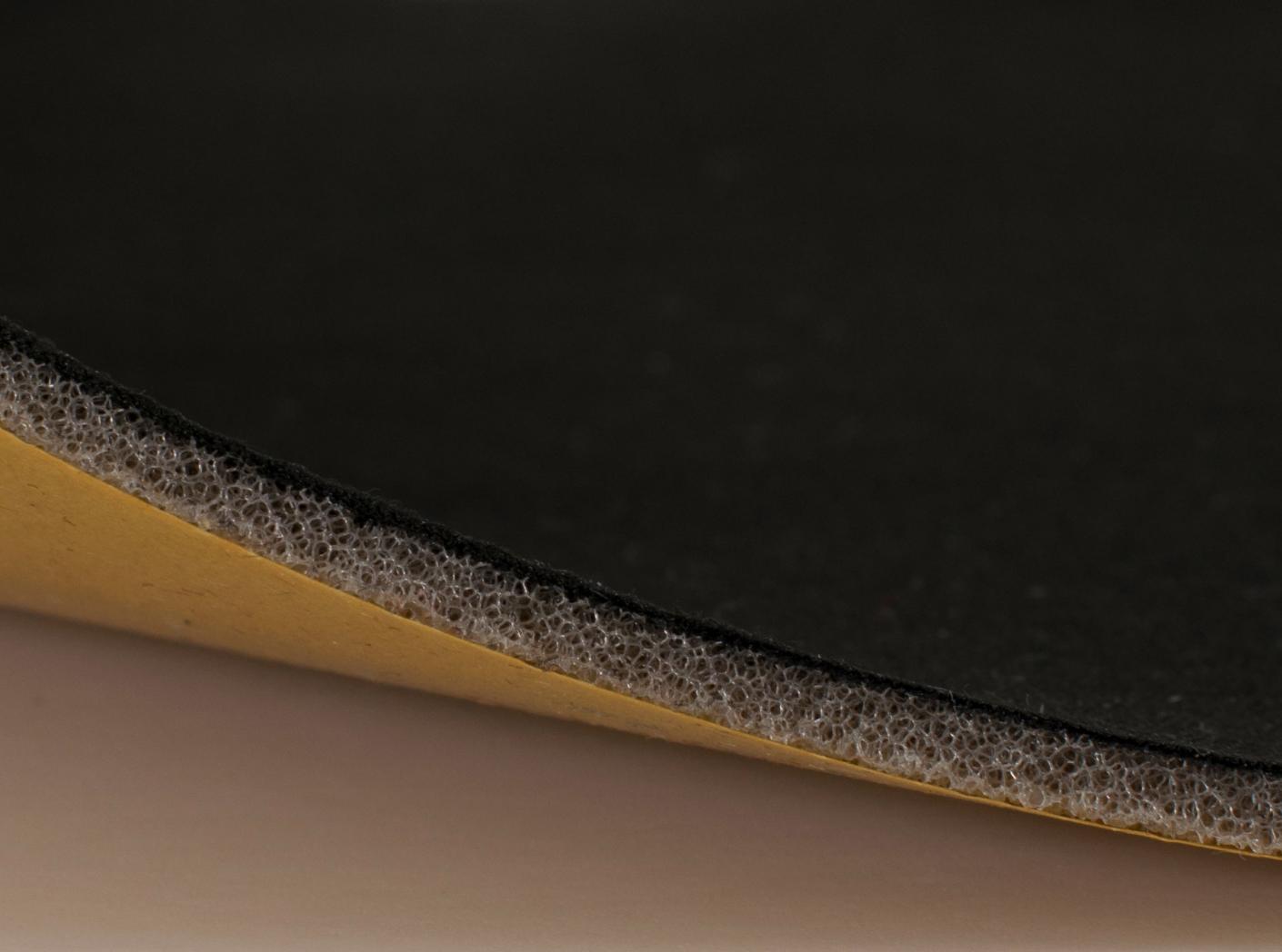 Laminoitu Polyester 150 cm 2,9mm musta liimalla Laminoitu Polyester 150 cm 2,9mm musta liimalla