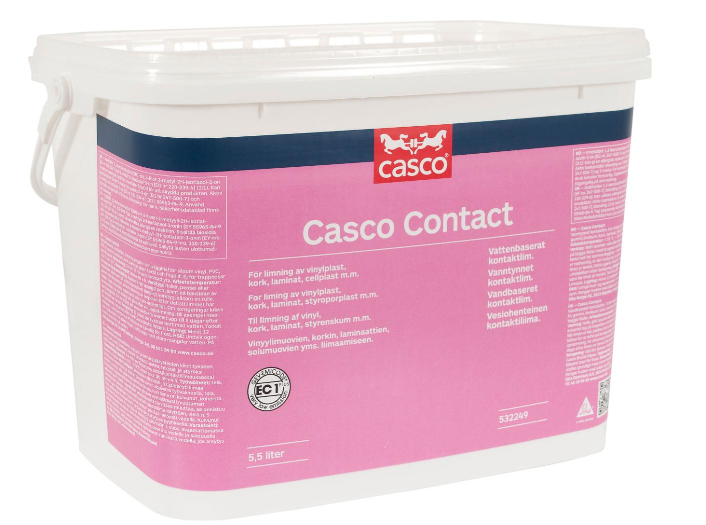 Casco 3880 Vesiohent. kontaktiliima 5,5 ltr Casco 3880 Vesiohent. kontaktiliima 5,5 ltr