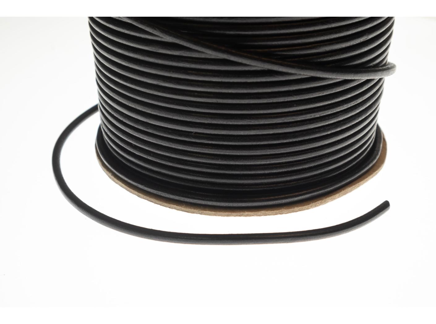 Nahkanyöri 3mm Musta , 10m/pakk Nahkanyöri 3mm Musta , 10m/pakk